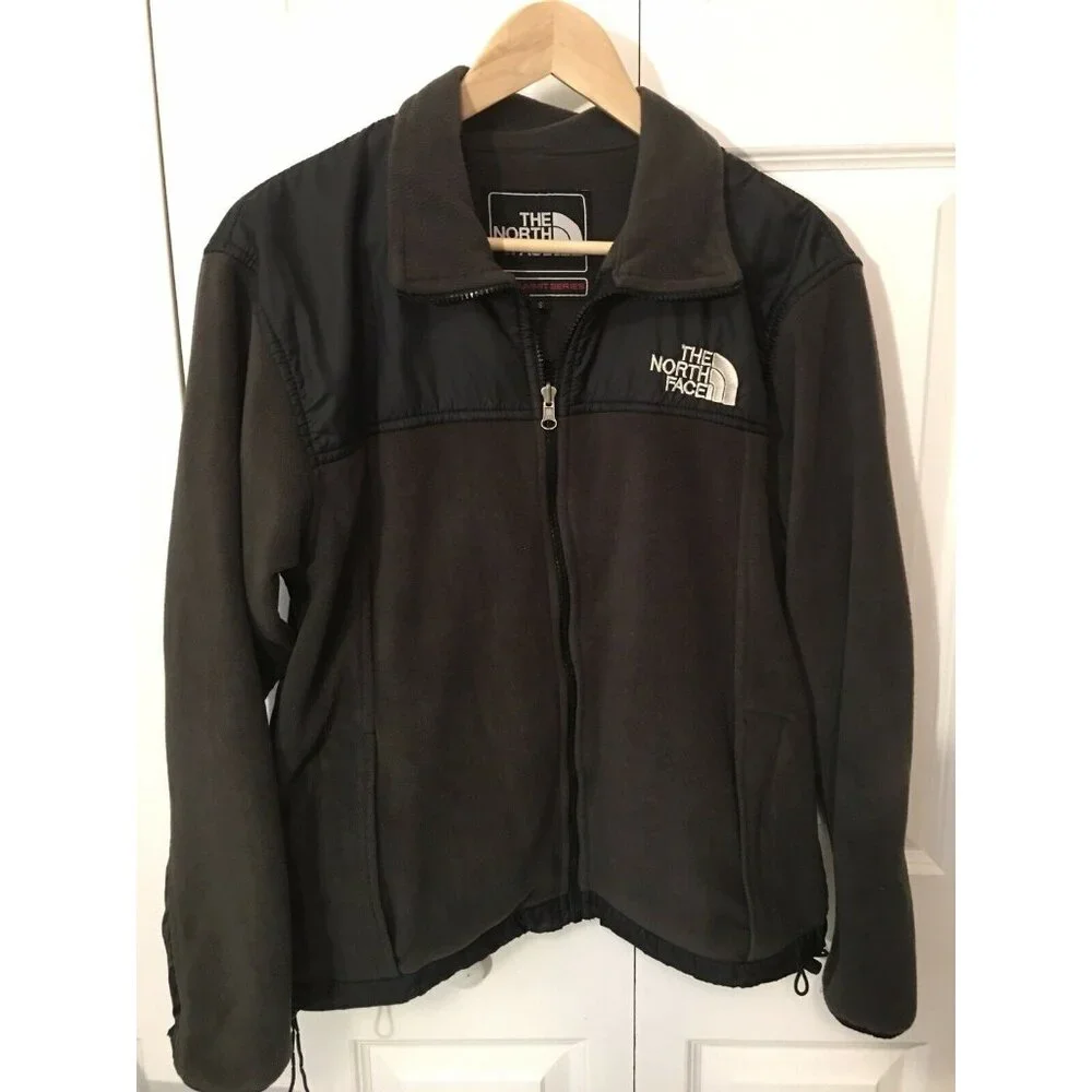 The North Face Men’s Sz S Summit Series Full Zip Fleece Jacket‎ Gray Black
